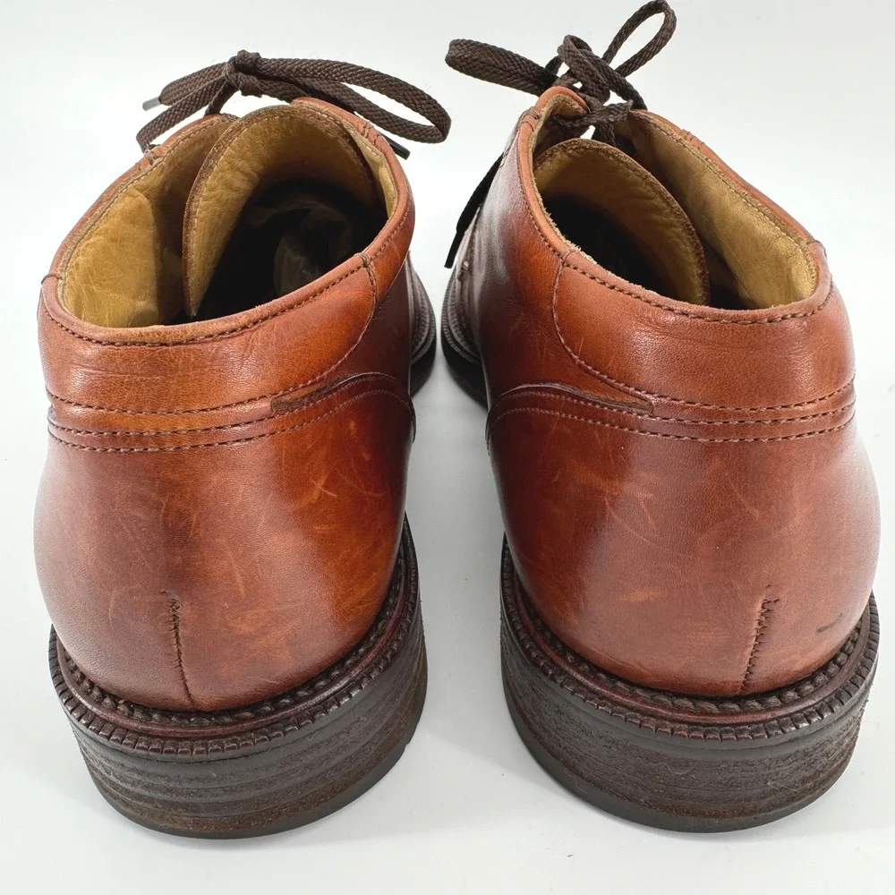 Cable & Co Chukka Boots Mens 8 Brown Italian Leather Lace Up Ankle Shoes
